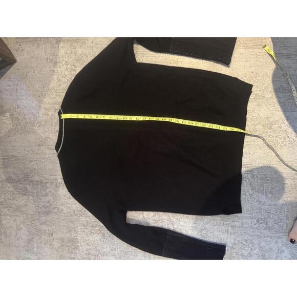 Excellent Condition La Ligne Women's Black 100% Cashmere Crew Neck Sweater XL - Picture 4 of 5